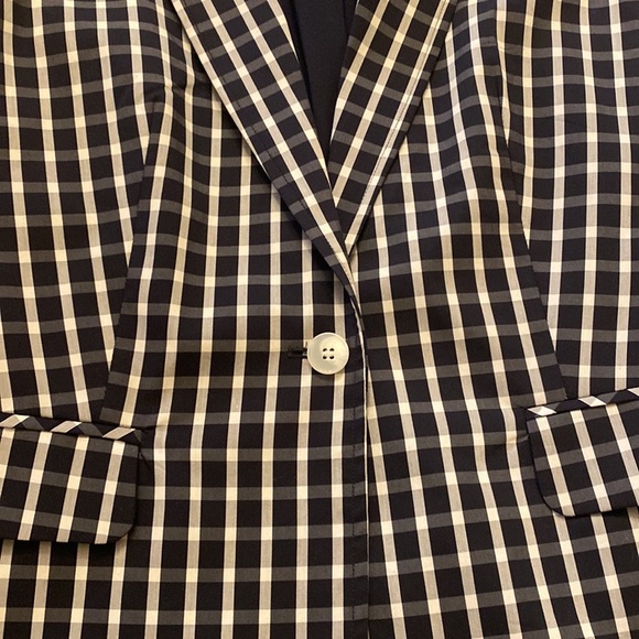 1901 blue and white gingham blazer. Size 10 - Picture 6 of 9